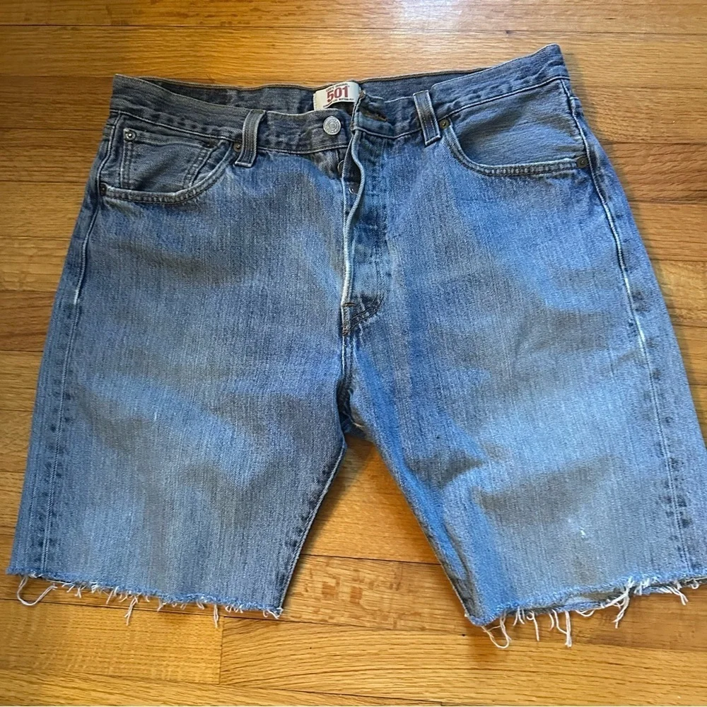 Levi's 501 cut-off jean shorts. Original Size 36